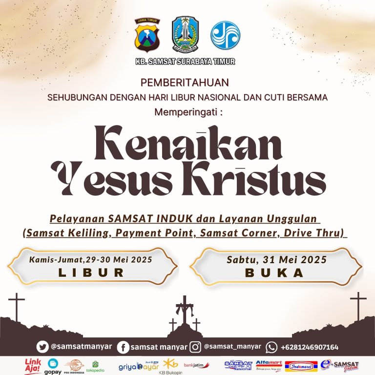 Pemberitahuan Libur Pelayanan Samsat