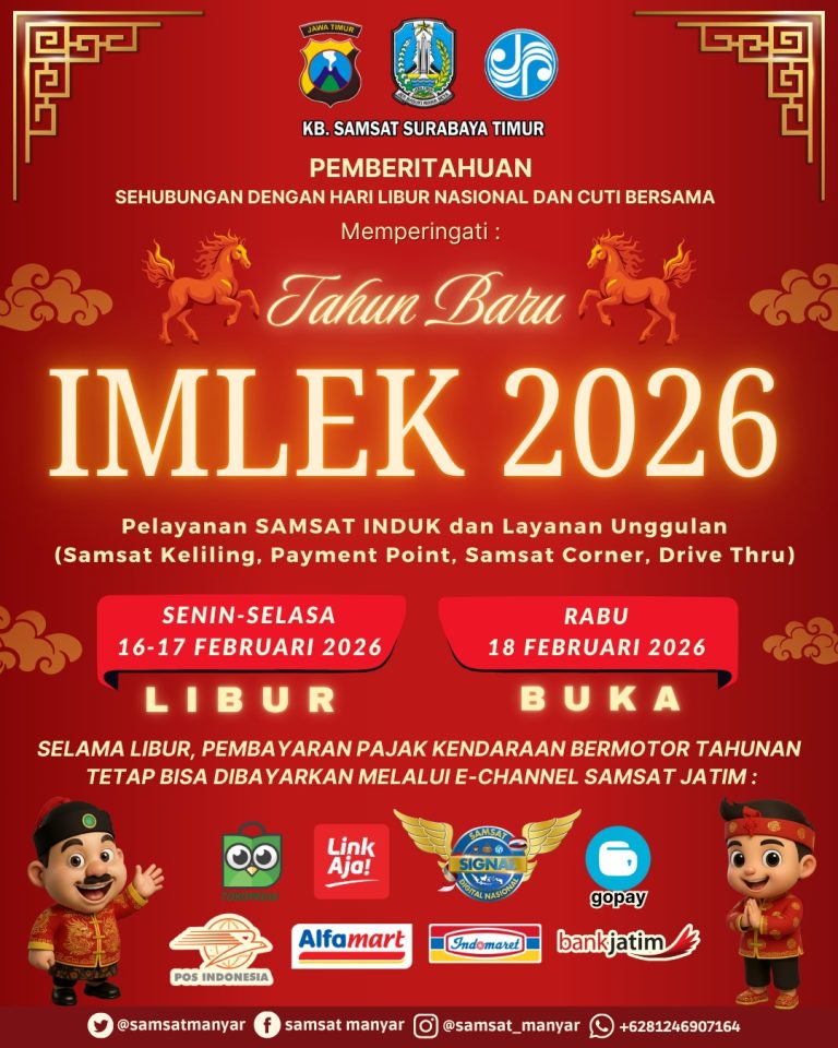 Pengumuman Hari Libur Nasional dan Cuti Bersama : Tahun Baru Imlek 2026