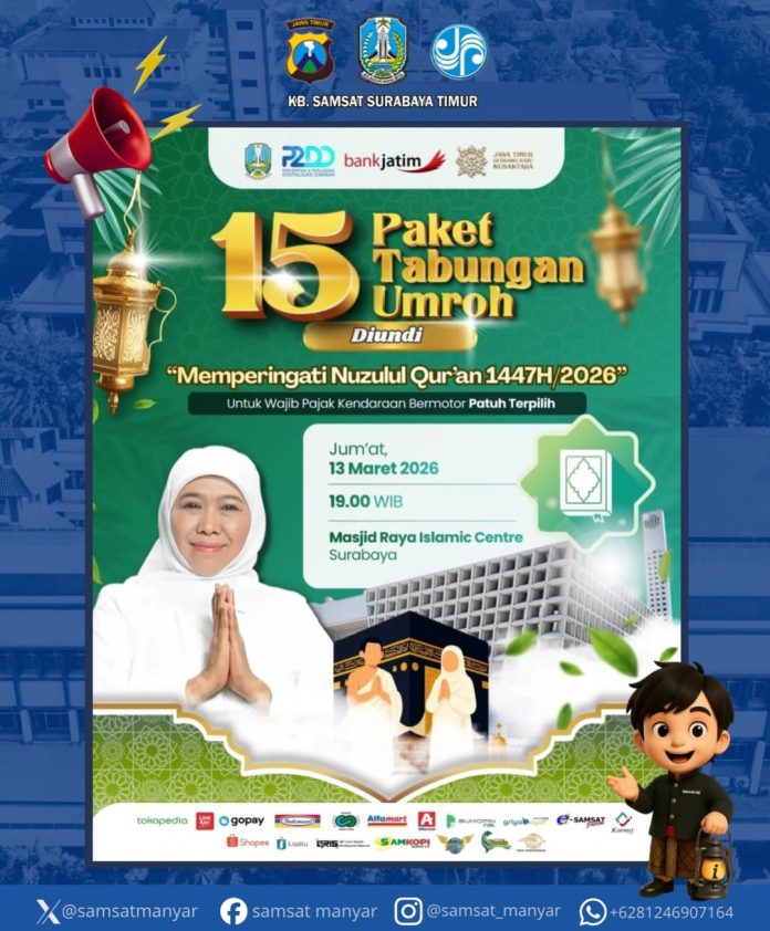 Kabar baik untuk Wajib Pajak Patuh✨Pemerintah Provinsi Jawa Timur melalui Badan Pendapatan Daera