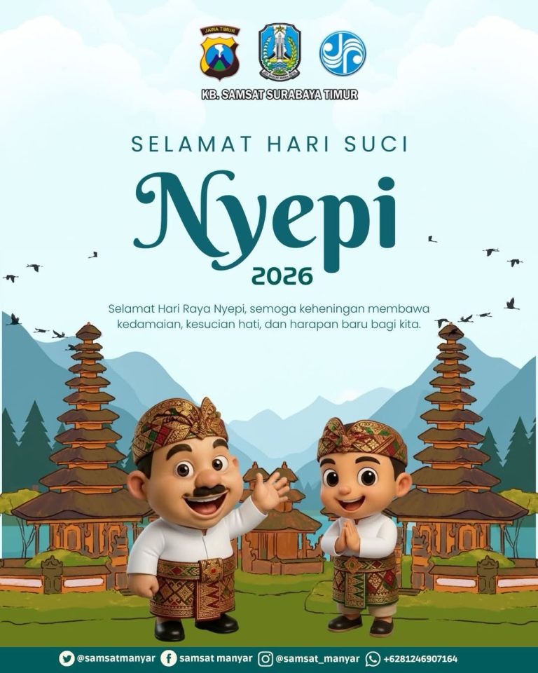KB Samsat Surabaya Timur Mengucapkan Selamat Hari Suci Nyepi 2026